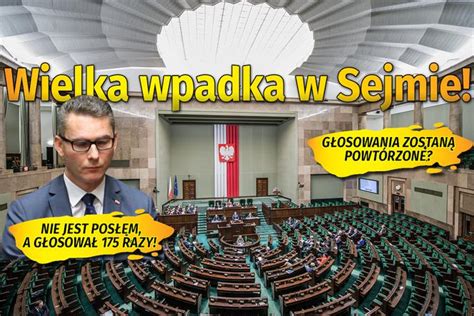 Nie jest posłem a głosował w Sejmie 175 razy Gdzie był Kuchciński