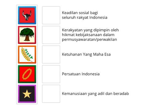 Kuis Ppkn Simbol Sila Pancasila Match Up