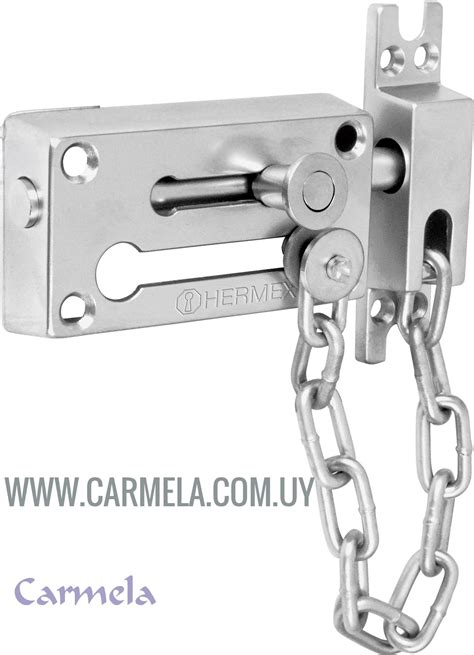 Pasador Con Cadena Seguridad Cromo Mate Hermex PACA 3 Barraca Carmela