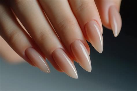 Premium Photo Closeup To Woman Hands With Elegant Neutral Colors Manicure Beautiful Nude