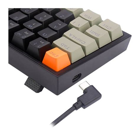 Teclado Mecanico Gamer Redragon Fizz Rgb Switch Marrom Preto K617rgb Og Bk Gy Pichau