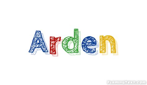 Arden Logo Herramienta De Diseño De Nombres Gratis De Flaming Text