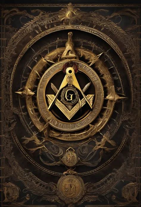 Freemason Symbols Esoteric Cyberpunk Mysticism Seaart Ai