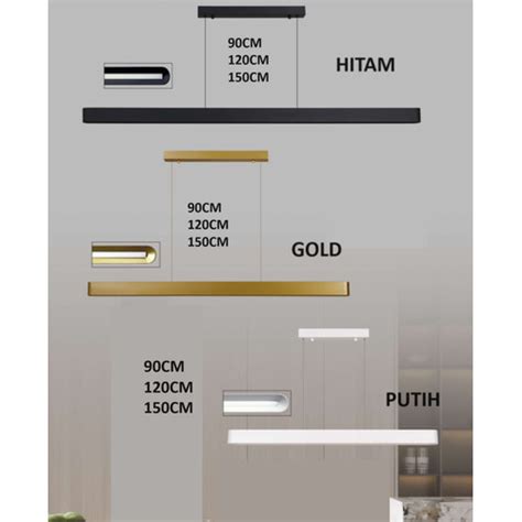 Jual FL 1733 LAMPU GANTUNG MEJA MAKAN MODERN MINIMALIS 3 UKURAN ISLAND