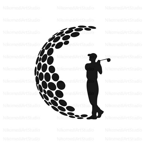 Golf Svg Golfing Svg Golf Ball Svg Golf Player Dadsilhouette Cut