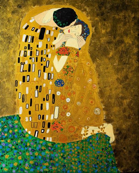 Gustav Klimt The Kiss 1907 Kissing Art