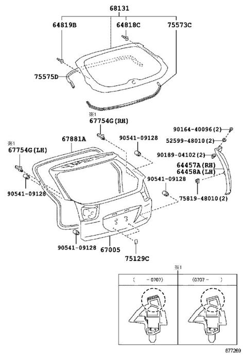 1993 Lexus Clip For Back Door Side Garnish For Front Body Pillar