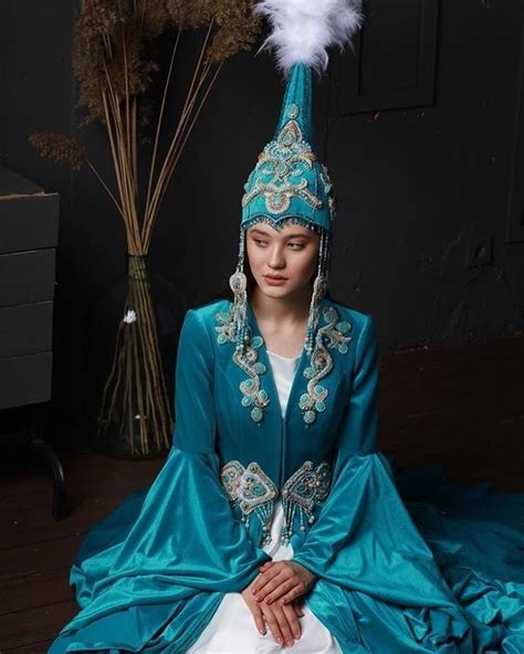 Kazakh Girl In A Bridal Attire In 2020 Fashion National Dress