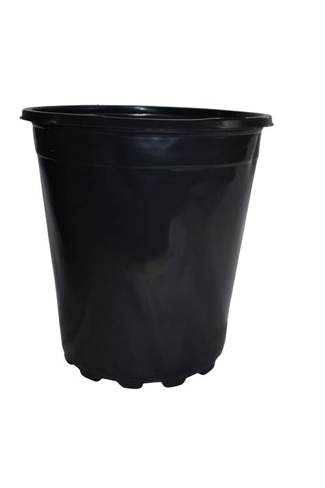 Trade Gallon Round Black Plastic Nursery Pot Holds Gallon