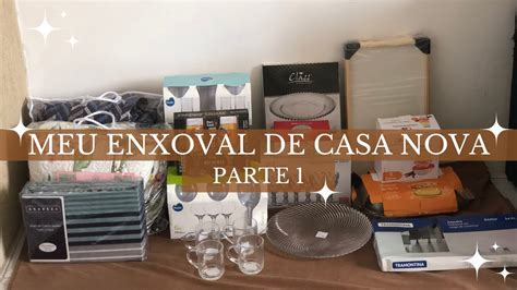 MEU ENXOVAL DE CASA NOVA PARTE 1 Minhas Primeiras Compras Enxoval