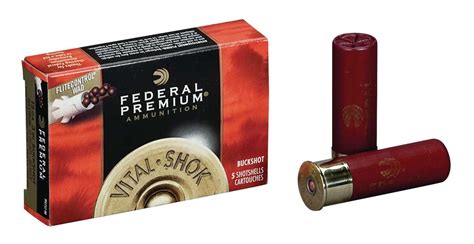 Federal PFC15700 Premium Vital Shok 12 Gauge 3 12 Pellets 00 Buck Shot