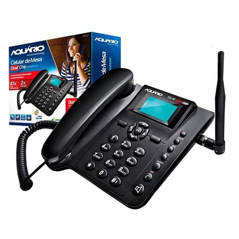 Telefone Celular De Mesa Quadriband Dual Chip 850 900 1800 E 1900 MHz