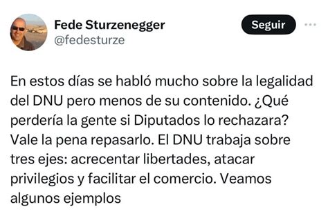 Sturzenegger Defendió El Dnu Tras El Rechazo En El Senado Infobae