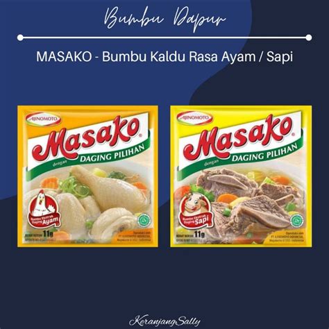 Jual Renteng Sachet X Gr Masako Bumbu Kaldu Gr Rasa Sapi Atau