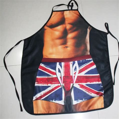 Cute Aprons Super Hero Sexy Gril Funny Aprons Novelty Naked Men Women