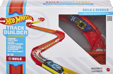 Hot Wheels Track Builder Curve Pack Playset W Scale Toy Car
