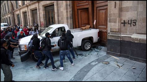 Mexico: Protesters knock down door of presidential palace over ...