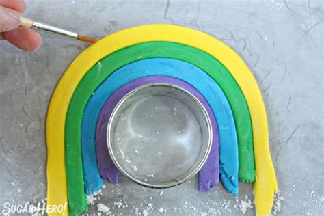 How To Make A Fondant Rainbow Cake Topper Sugarhero