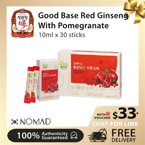 [cheong Kwan Jang] Good Base Korean Red Ginseng With Pomegranate 10ml Shopee Singapore