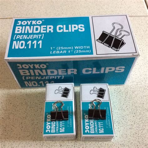 Joyko Binder Clips No 111 Penjepit Kertas Size 25mm