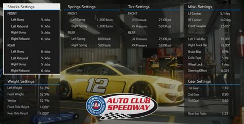 Setups For Nascar Heat Best Sim Racing Setups