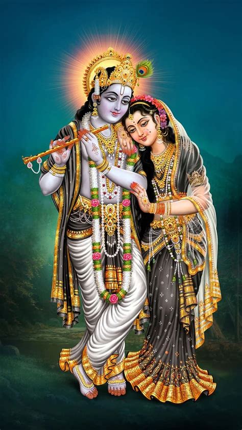 Radhe Krishna Ji Ka Black And White Black Dress Lord God Hd Phone