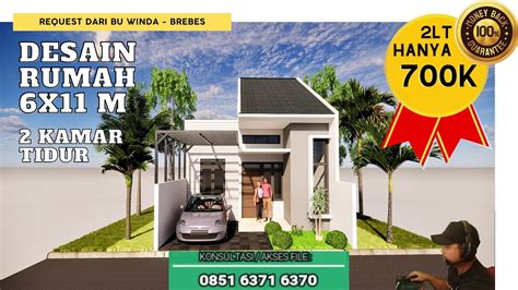 Desain Rumah Minimalis Request Dari Bu Winda Brebes Ukuran Lahan