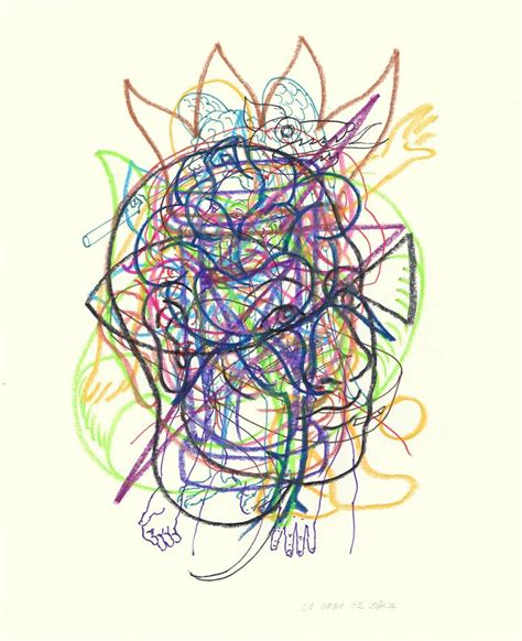 mixed emotion Drawing by Hans Juergen Diez | Saatchi Art