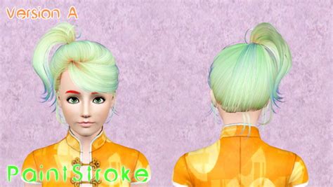 Butterflysims 056 Hairstyle Retextured By Katty Sims 3 Hairs