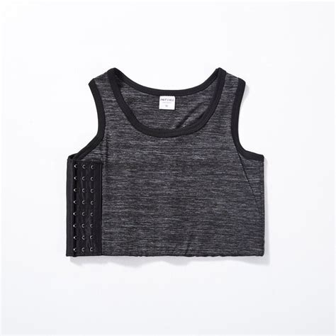 Lady Lesbian Tomboy FTM Buckle Chest Breast Binder Crop Vests Tank Tops