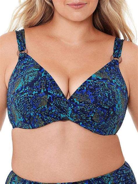 Miraclesuit Basilisk Underwire Bikini Top D DDD Cups Underwire Bikini