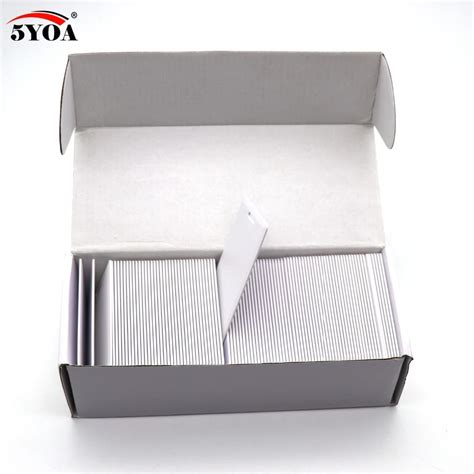 100pcs EM4305 T5577 Thick Blank Card 1 8mm RFID Chip Cards 125 Khz Copy