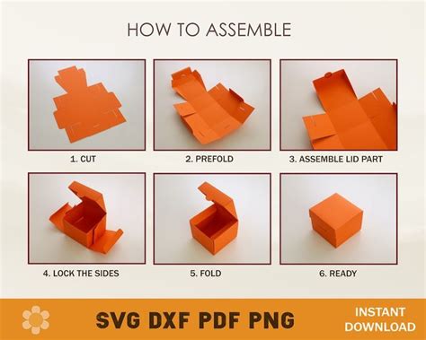 Instructions For How To Assemble An Origami Box