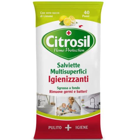 Citrosil Home Protection Salviette Igienizzanti Multisuperfici Limone