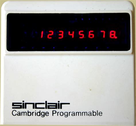 Sinclair Cambridge Programmable – Vintage-Calculator.com