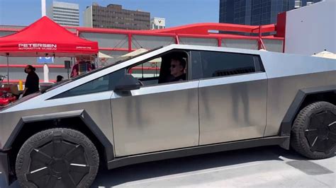 Franz Von Holzhausen Shows Off Tesla Cybertruck At Electrified Cars