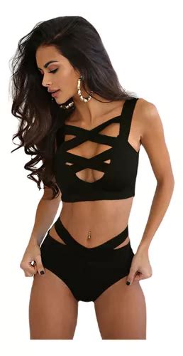 Bikini Sexy Realce Bandage Cruzado Conjunto Dama M 555 MercadoLibre