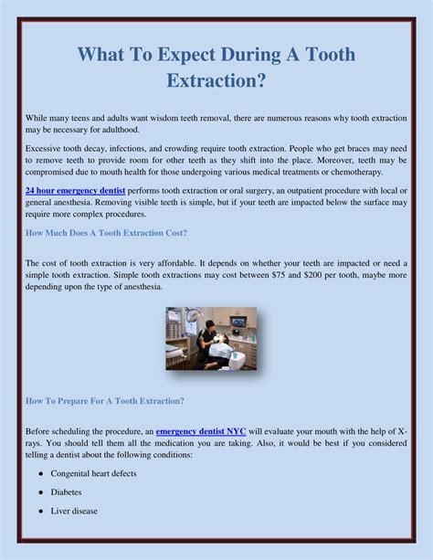 PPT What To Expect During A Tooth Extraction PowerPoint Presentation