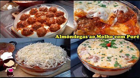 Almôndegas ao Molho Purê de Batatas YouTube