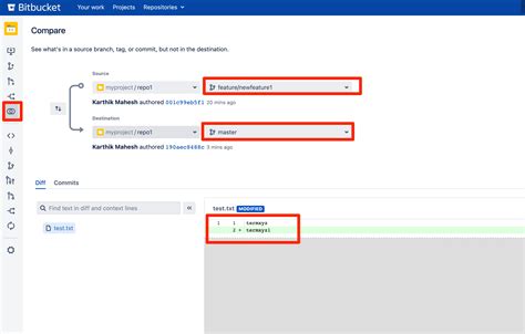 Bitbucket Server Data Center Shows Diff Between Branches Even After