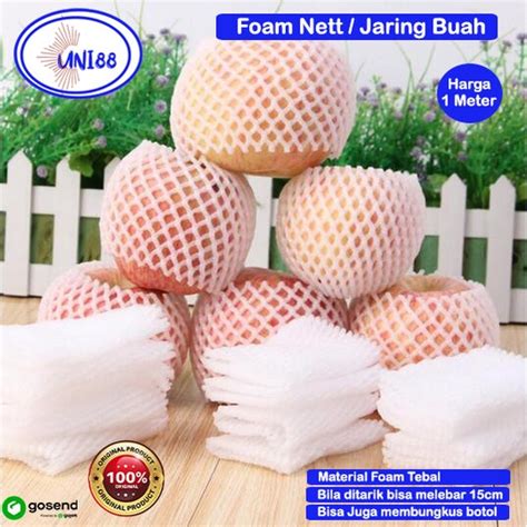 Jual Jaring Foam Net Buah Busa Pembungkus Apel Jeruk Pear Pir Polynet