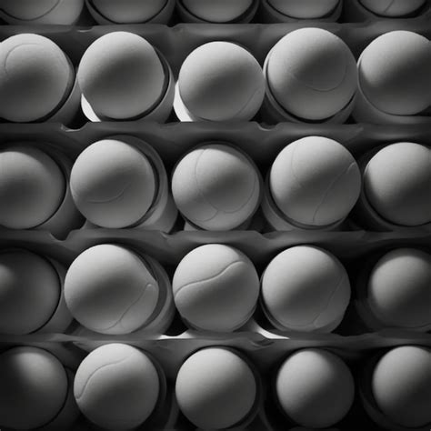 Premium Ai Image Monochrome Elegance A Striking View Of Tennis Balls