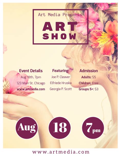 Elegant Art Show Flyer Template | MyCreativeShop