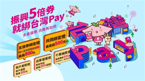 振興五倍券綁台灣pay紅什麼？不限名額加碼發放，超市賣場書店都能消費，六大優惠、回饋金領取一次看 Cp值