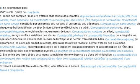 Comptabilité La Définition