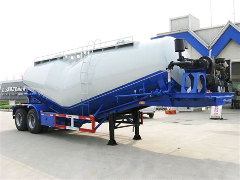 Two Axles Cement Silo Tank Cement Semi Trailer 50 Tons V Shape TITAN