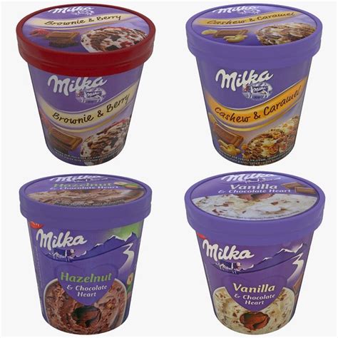 3d Model Ice Cream Set Milka Turbosquid 1834007