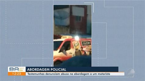 VÍDEO Motorista de van é imobilizado e leva tapa de PM durante