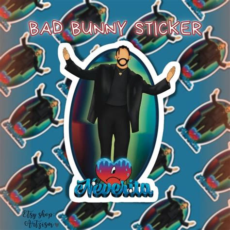 Bad Bunny Un Verano Sin Ti Neverita Sticker Dishwasher Safe Matte