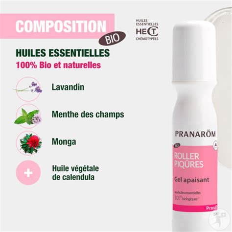 Pranarôm PranaBB Roller Après Piqûres Gel Apaisant Bio 15ml Newpharma